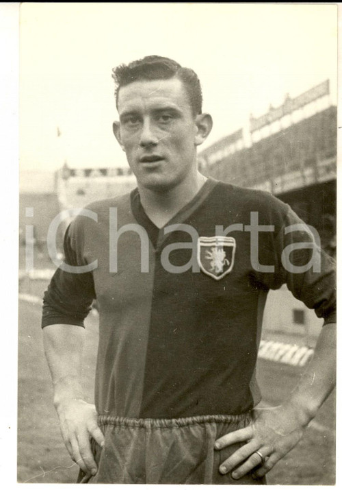 1959 CALCIO SERIE A GENOA Ritratto di Ardico MAGNINI *Fotografia 12x18 cm