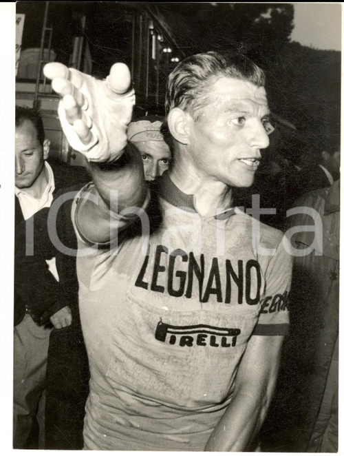 1956 CICLISMO GIRO D'ITALIA Remo TAMAGNI in corsa per la LEGNANO *Foto 13x18 cm