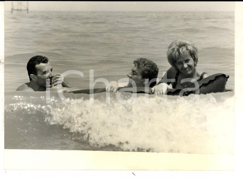 1963 CESENATICO Gino BRAMIERI in vacanza con Giorgio GHEZZI *Foto 18x13 cm