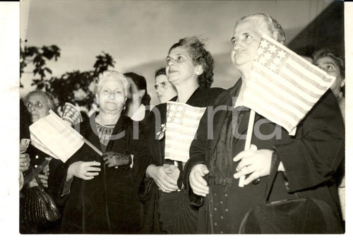 1953 SCILLA Clare BOOTHE LUCE inaugura villaggio per i senzatetto *Foto 18x13