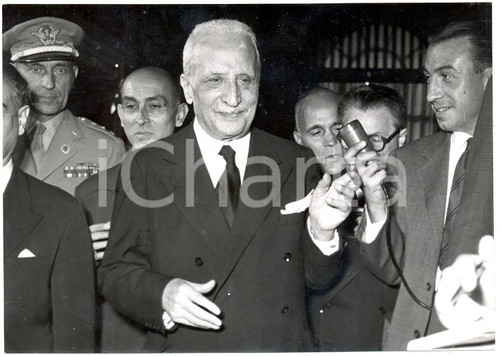 1955 ROMA Quirinale - Formazione nuovo governo - Enrico DE NICOLA *Foto 18x13