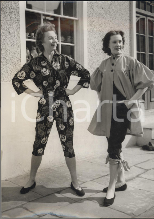 1955 FASHION DISPLAY AT WINDSOR Models wearing cotton jeans playsuits *Photo