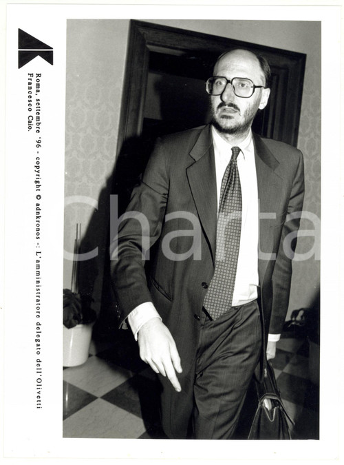 1996 ROMA - OLIVETTI Francesco CAIO amministratore delegato - Foto 17x24 cm