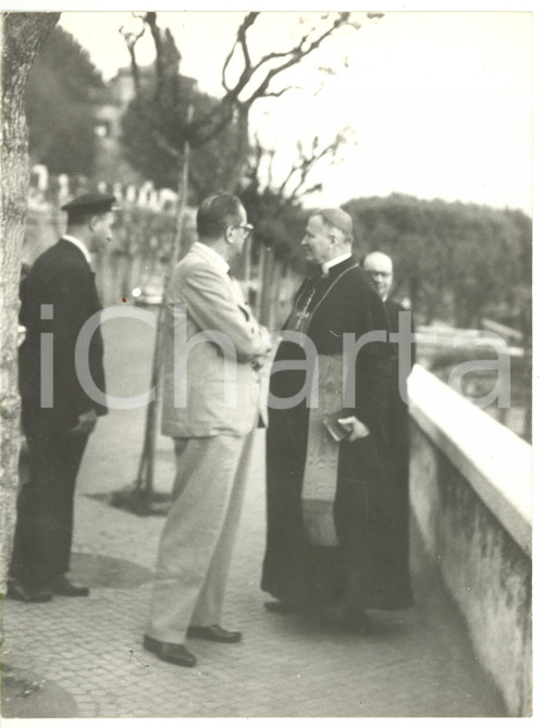 1955 ca ROMA Pincio - Card. Marcello MIMMI durante la passeggiata serale - Foto