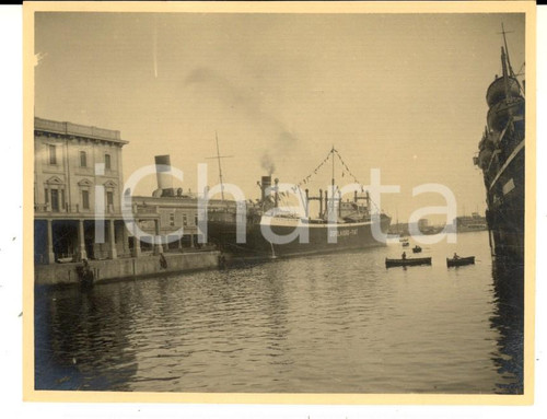 1940 ca GENOVA Partenza della crociera del DOPOLAVORO FIAT - Foto 10x8 cm