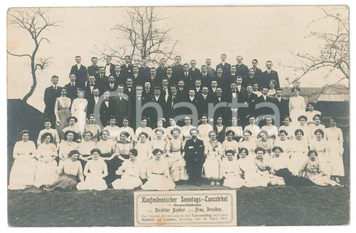 1913 DRESDEN LEUBEN - Tanzzirkel - Group portrait - Photo 14x9 cm