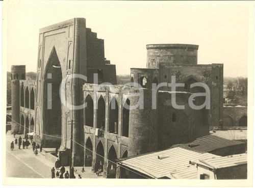 1934 SAMARCANDA (UZBEKISTAN) Veduta di una moschea - Foto ANIMATA 22x16