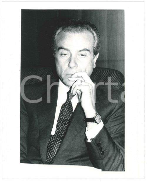 1990 ca FININVEST Vicepresidente Gianni LETTA - Ritratto - Foto 20x25 cm (4)