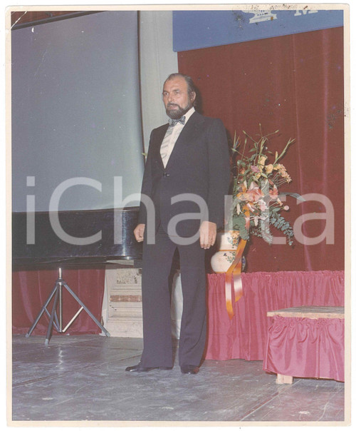 1975 ca SALSOMAGGIORE TERME - Teatro nuovo - Tenore in concerto - Foto  20x25