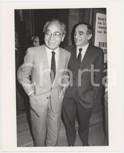 1985 ca MILANO DEMOCRAZIA CRISTIANA - Virginio ROGNONI Piero BASSETTI *Foto