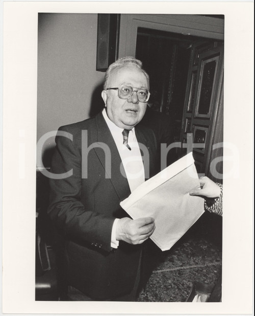 1990 ca PARTITO LIBERALE Luigi MADIA Politico PLI Foto 20x25 cm