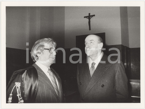1985 ca MILANO Processo SINDONA Giuseppe PETRILLI Avvocato D'AIELLO Foto 24x18