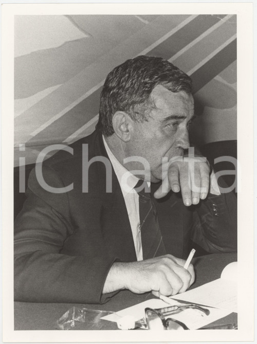 1985 ca MILANO Lino RIZZI Ritratto del giornalista - Foto 18x24 cm