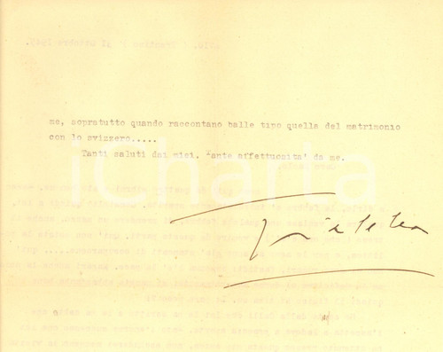 1945 AVIO Gianna PEDERZINI divertita dalle chiacchiere sul suo conto *AUTOGRAFO