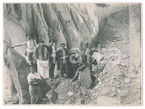 1935 ca ALPI BIELLESI - Escursionisti verso la vetta *Foto 17x12 cm Fotografia originale d'epoca. GOOD/buono  Formato: 17x12 cm originale e autentica 1