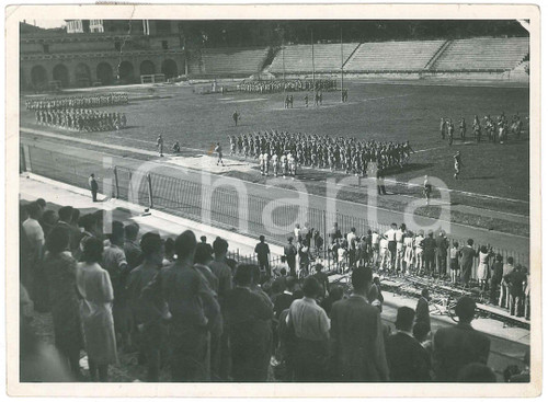 1950 ca MILANO Arena Civica - POLIZIA - Sfilata reparti CELERE *Foto 18x13