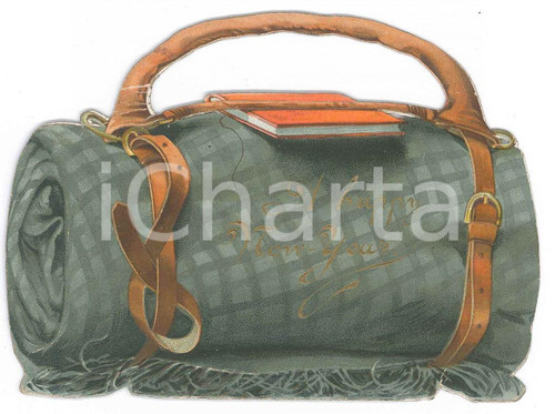 1910 ca UK A happy new year - VINTAGE Bag card