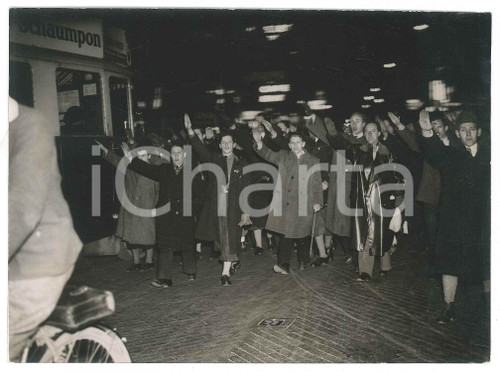 Febbraio 1938 VIENNA Manifestazione pro nazismo in strada - Foto 18x13 cm