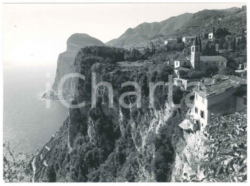 1960 ca LAGO DI GARDA Panorama a volo d'uccello - Foto 23x17 cm (1)