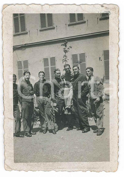 1932 TORINO Deposito FERROVIE - Gruppo di ufficiali - Foto 6x9 cm