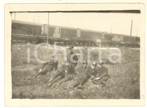1932 TORINO - FERROVIE - Gruppo di ufficiali - Foto 9x6 cm