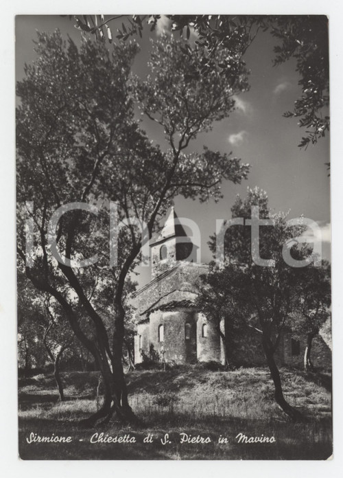 1950 ca SIRMIONE (BS) Chiesetta di San Pietro in Mavino - Cartolina FG VG