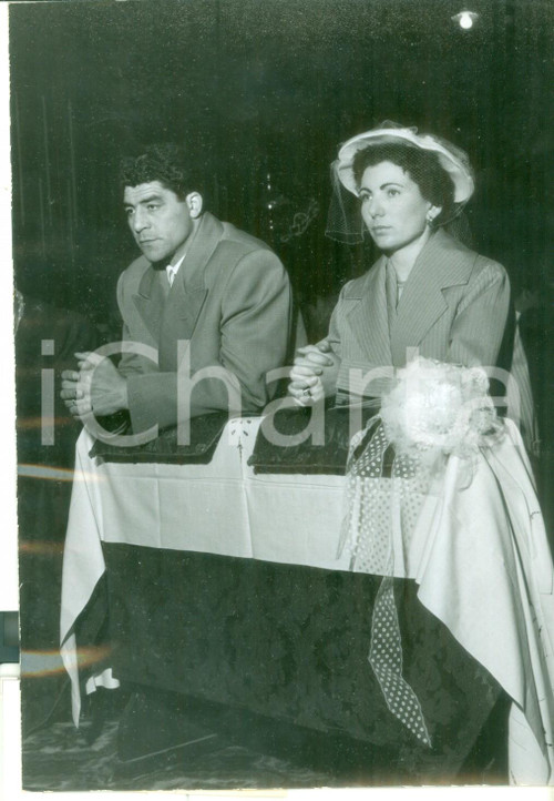 1956 PIEVE DI CENTO Matrimonio tra Franco CAVICCHI e Anna GOTTI *Foto 13x18