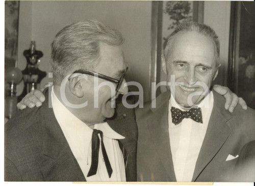1960 PARIS Marcel ACHARD con René CLAIR eletto all'Accademia francese *Foto