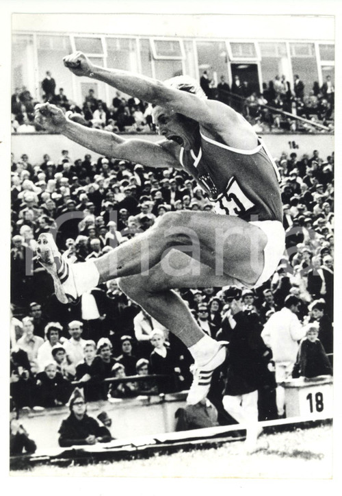 1971 SALTO IN LUNGO Il campione della Germania Orientale Max KLAUSS *Foto