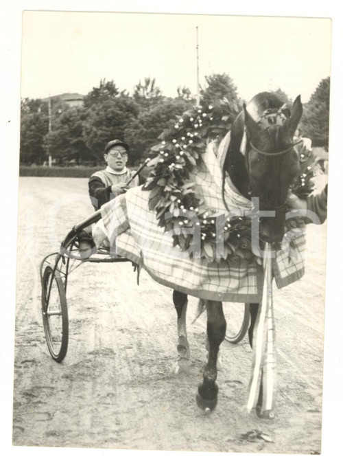 1950 ca BOLOGNA - IPPICA Gran Premio d'Italia - Il vincitore BORDO *Foto 13x18
