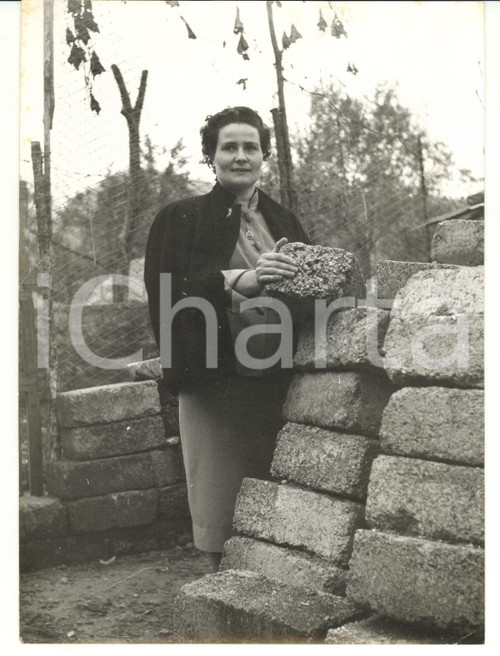 1957 MARONE Ritratto di Marietta GHEZA vincitrice TOTOCALCIO *Foto VINTAGE 13x18