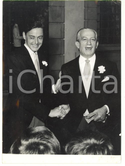 1959 PONTEDERA Umberto AGNELLI con Alberto BECHI LUSERNA dopo il matrimonio 
