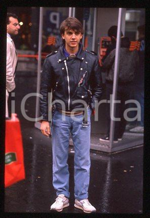 Giacomo CELENTANO - ITALIA Ritratto del cantante 1990 ca * 35mm vintage slide 24