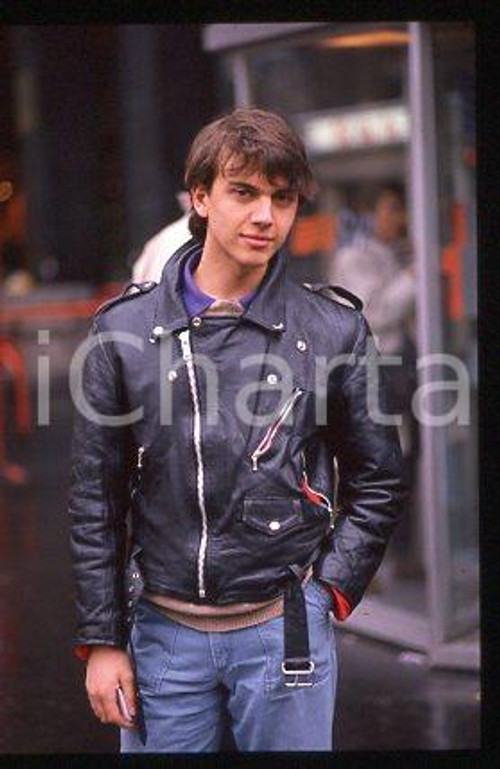 Giacomo CELENTANO - ITALIA Ritratto del cantante 1990 ca * 35mm vintage slide 26