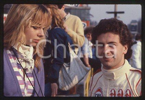 Johnny CECOTTO - MOTOCICLISMO Ritratto del pilota 1980 ca * 35mm vintage slide 1
