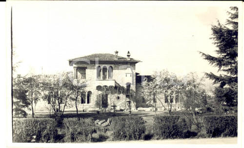 1960 ca BORGOLOMBARDO Veduta di Villa VOLONTE' *Foto cartolina VINTAGE