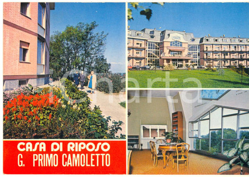 Cartolina originale da collezione 1979 VOLPIANO (TO) Casa Riposo Gina PRIMO CAMOLETTO *Cartolina ANIMATA FG NV 1
