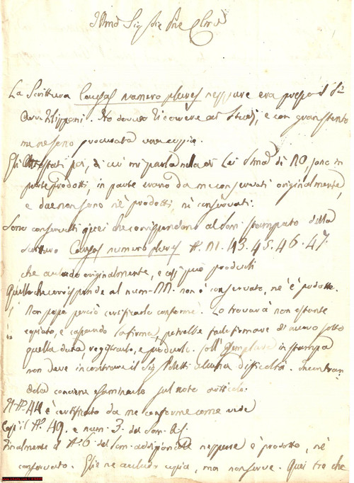 Manoscritto, lettera originale 1836 ROMA Difficili ricerche dell'avvocato NATILI 1