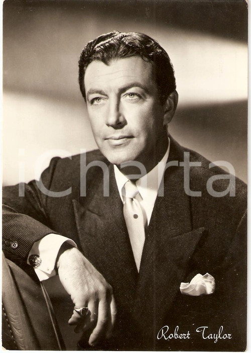 Cartolina originale da collezione 1950 circa ROBERT TAYLOR Fotografia seriale FG NV 1