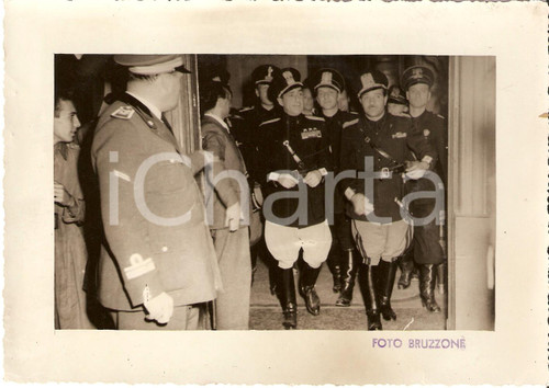 Fotografia d'epoca originale 1939 SAVONA Achille STARACE visita la stazione FOTO 1