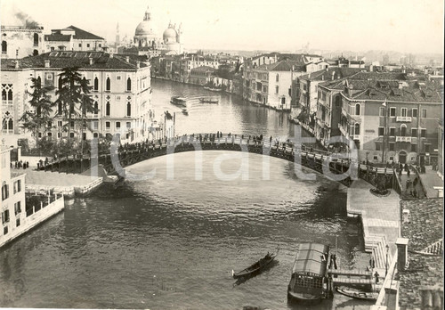 Fotografia d'epoca originale 1933 VENEZIA Il nuovo ponte all'ACCADEMIA Vera FOTO 1