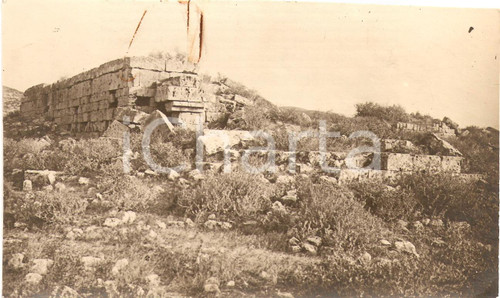 Fotografia d epoca originale 1930 ca CIRENE LIBIA Ruderi dei castri bizantini FOTO 1