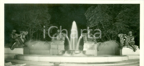 Fotografia d epoca originale 1930 TORINO Fontana Angelica dello scultore Giovanni RIVA Vera fotografia 1