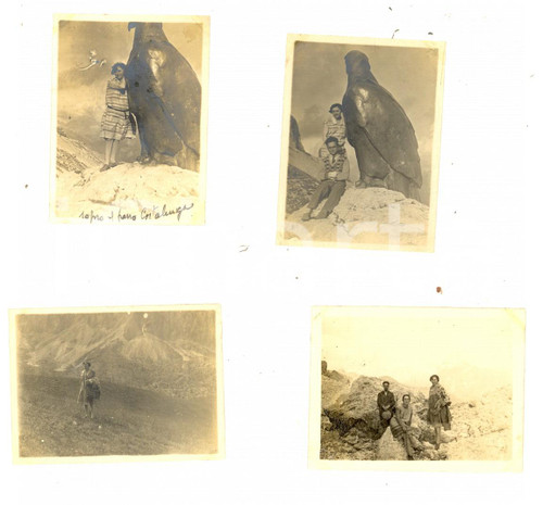 Fotografia d epoca originale 1927 PASSO PORDOI  MASARE  Monumento a CHRISTOMANNOS Lotto 4 foto 4x6 1