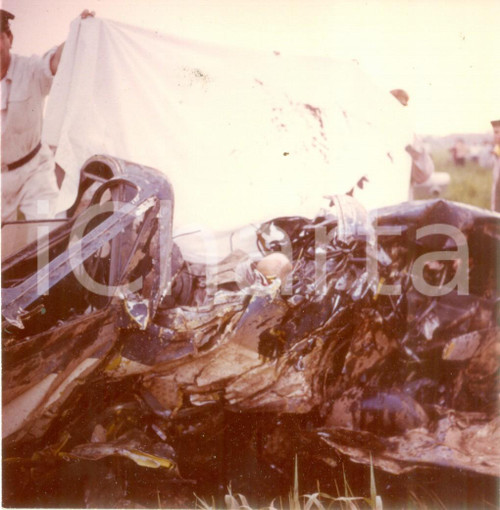 Fotografia d epoca originale 1966 BRESSO Aereo ISGLL di Rinaldo MALASPINA distrutto nell incidente Foto 1 1