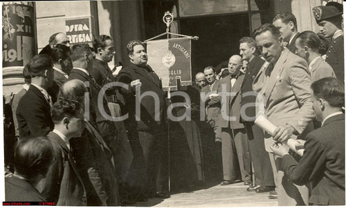 Fotografia d epoca originale 1934 TREVIGLIO fascismo MOSTRA DELL ARTIGIANATO foto 1