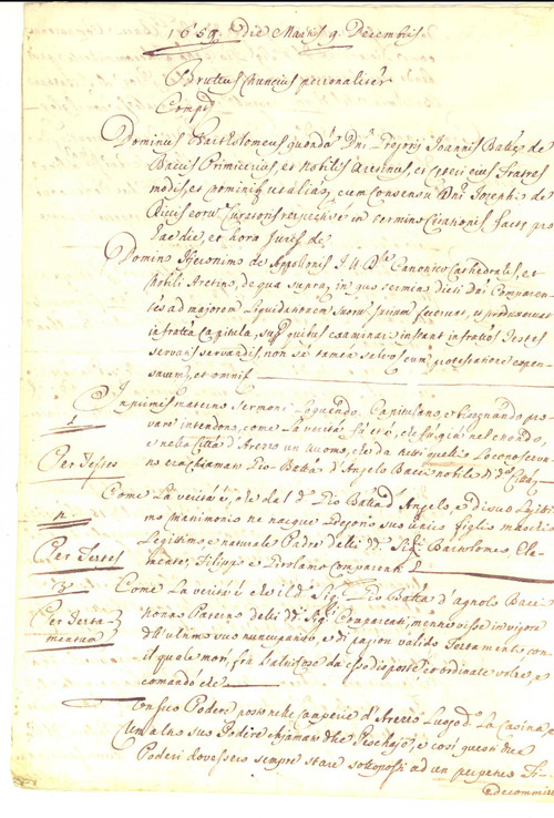 Documento originale, autentico 1659 AREZZO Fedecommesso Giovanni Battista BACCI su podere LA CASINA Manoscritto 1