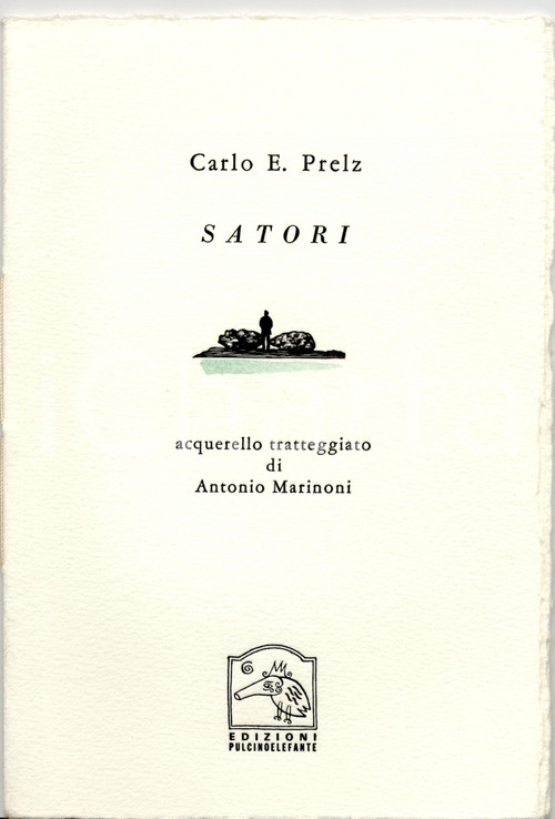 Oggetto da collezione cartaceo 2002 Carlo E. PRELZ Satori Acquerello Antonio MARINONI 1