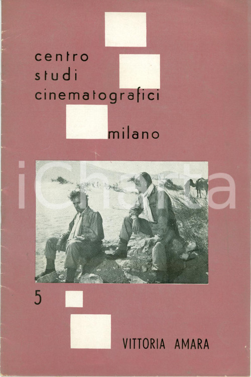 Libro, pubblicazione d epoca 1959 MILANO Centro studi cinematografici VITTORIA AMARA Quaderno 5 1