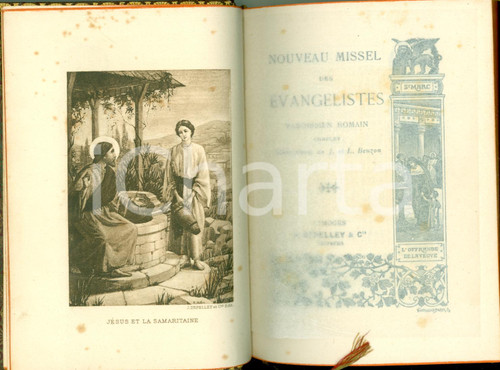 Libro, pubblicazione d epoca 1890 ca Nouveau MISSEL DES EVANGELISTES Illustr. Joseph BEUZON Ed. DEPELLEY 1